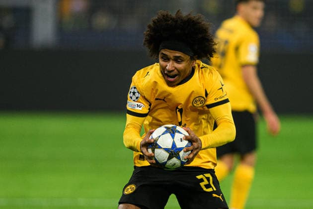 DORTMUND, GERMANY - 25 NOVEMBER, 2025: Karim Adeyemi - UEFA Champions League match Borussia Dortmund vs Villarreal CF at Signal Iduna Park.  Copyright: xVITALIIxKLIUIEVx