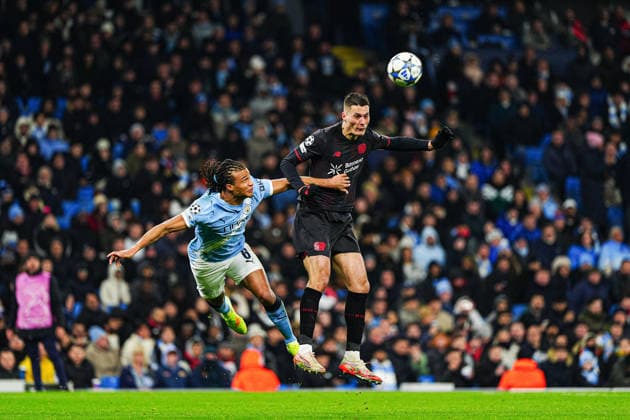 Goal to 0 2 by header Patrik Schick Bayer 04 Leverkusen, 14 ENG, Manchester City vs Bayer 04 Leverkusen, Football, UEFA Champions League, Matchday 5, Season 2025 2026, 25 11 2025 ENG, Manchester City vs Bayer 04 Leverkusen, Football, UEFA Champions League, Matchday 5, Season 2025 2026, 25 11 2025 Manchester Copyright: xEibner-Pressefoto MarcelxvonxFehrnx EP_MFN