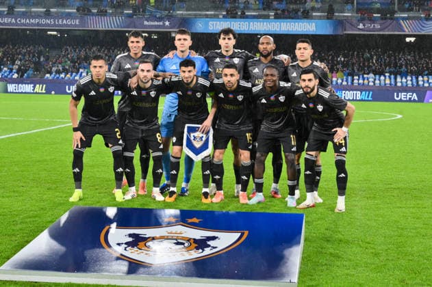 Qarabag starting team during the Uefa Champions League match between SSC Napoli vs Qarabag at Diego Armndo Maradona Stadium  Copyright: xAgostinoxGemito IPAxSportx xipa-agency.netx xx IPA_68378560 IPA_Agency_IPA68378560