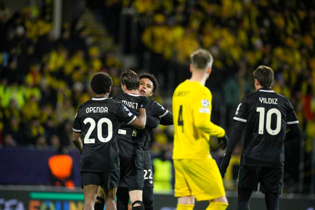 Champions League 2025 2026 Bodo Glimt Juventus Bodo 20251125 Juventus Weston McKennie after the 1 2 score in the Champions League football match between Bodo Glimt and Juventus at Aspmyra Stadium Photo Stian Lysberg Solum NTB Bodo Norway EDITORIAL USE ONLY RESTRICTED USE FOR BETTING COMPANIES  Copyright: xStianxLysbergxSolumx xNTBx