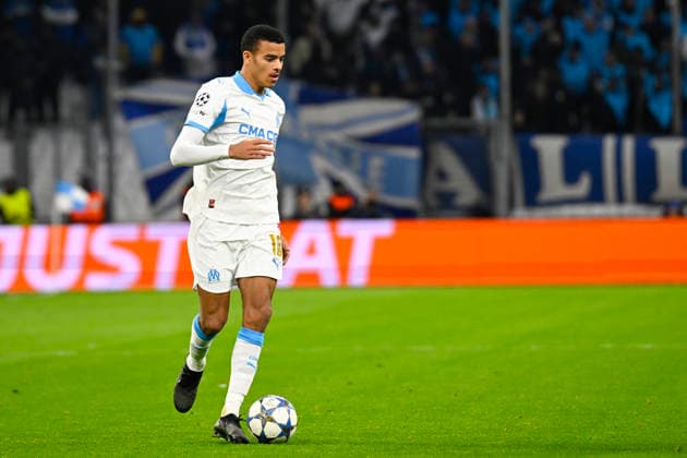 FOOTBALL : Olympique de Marseille VS Newcastle United FC - UEFA Champions League - 25 11 2025 Mason Greenwood (OM) - UEFA Champions League match between Olympique de Marseille and Newcastle United FC on November 25, 2025 at the Orange Velodrome in Marseille. MarseilleFrance  Copyright: xWilliamxCannarellax