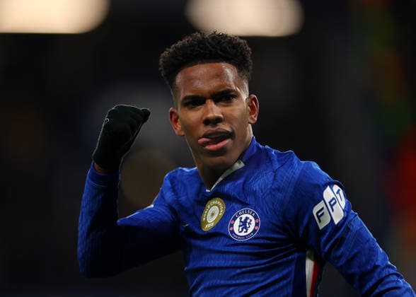 25th November 2025; Stamford Bridge, Chelsea, London, England: UEFA Champions League Football, Chelsea versus Barcelona; Estevao of Chelsea celebrates after scoring his sides 2nd goal in the 55th to make it 2-0  JohnxPatrickxFletcher