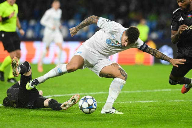 Giovanni Di Lorenzo of SSC Napoli takes a penalty during the Uefa Champions League match between SSC Napoli vs Qarabag at Diego Armndo Maradona Stadium  Copyright: xAgostinoxGemito IPAxSportx xipa-agency.netx xx IPA_68379073 IPA_Agency_IPA68379073