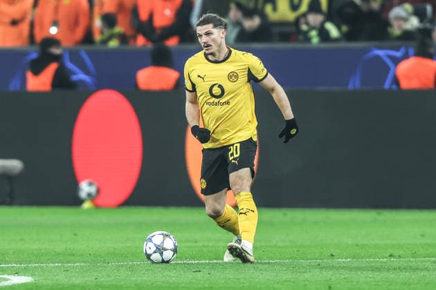 Sport, Football, UEFA Champions League Season 2025 2026 League Phase 5 Matchday Borussia Dortmund FC Villarreal 25 11 2025, SIGNAL IDUNA PARK Marcel Sabitzer Borussia Dortmund, 20 Dortmund SIGNAL IDUNA PARK North Rhine-Westphalia Germany