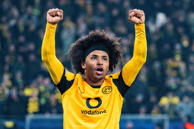 25 11 2025, Borussia Dortmund vs Villareal, UEFA Champions League, Matchday 5 Goal for 3 0 by Karim Adeyemi Borussia Dortmund, 27 Regulations prohibit any use of photographs as image sequences and or quasi video Copyright: xBahhoxKarax