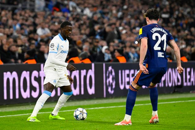 FOOTBALL : Olympique de Marseille VS Newcastle United FC - UEFA Champions League - 25 11 2025 Timothy Weah (OM) - UEFA Champions League match between Olympique de Marseille and Newcastle United FC on November 25, 2025 at the Orange Velodrome in Marseille. MarseilleFrance  Copyright: xWilliamxCannarellax