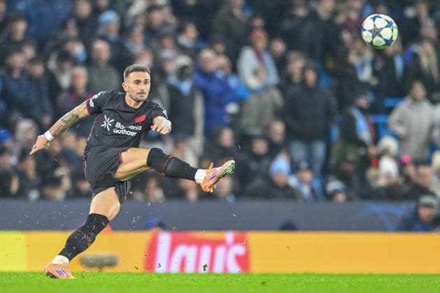 Manchester City v Bayer Leverkusen UEFA Champions League Aleix Garcia of Bayer Leverkusen during the UEFA Champions League match at the Etihad Stadium, Manchester UK Newspapers OUT Copyright: xKarlxVallantinex FIL-22550-0048