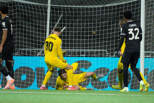 Champions League 2025 2026 Bodo Glimt Juventus Bodo 20251125 Sondre Brunstad Fet scores 2 2 on penalty in the Champions League football match between Bodo Glimt and Juventus at Aspmyra Stadium Photo Stian Lysberg Solum NTB Bodo Norway EDITORIAL USE ONLY RESTRICTED USE FOR BETTING COMPANIES  Copyright: xStianxLysbergxSolumx xNTBx