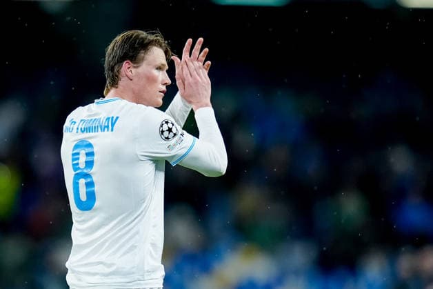 SSC Napoli v Qarabag - UEFA Champions League 2025 26 League Phase MD5 Scott McTominay of SSC Napoli celebrates after scoring first goal during the UEFA Champions League 2025 26 League Phase MD5 match between SSC Napoli and Qarabag FK at Stadio Diego Armando Maradona on November 25, 2025 in Naples, Italy. Neaples Stadio Diego Armando Maradona Campania Italy Copyright: xGiuseppexMaffiax 251125_UCL_Napoli-Qarabag_2375