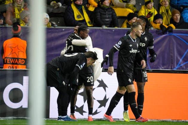 Champions League 2025 2026 Bodo Glimt Juventus Bodo 20251125 Juventus Jonathan David after the 2 3 score in the Champions League football match between Bodo Glimt and Juventus at Aspmyra Stadium Photo Stian Lysberg Solum NTB Bodo Norway EDITORIAL USE ONLY RESTRICTED USE FOR BETTING COMPANIES  Copyright: xStianxLysbergxSolumx xNTBx