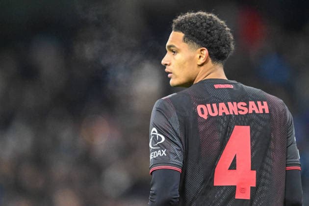Manchester City v Bayer Leverkusen UEFA Champions League Jarell Quansah of Bayer Leverkusen during the UEFA Champions League match at the Etihad Stadium, Manchester UK Newspapers OUT Copyright: xKarlxVallantinex FIL-22550-0084