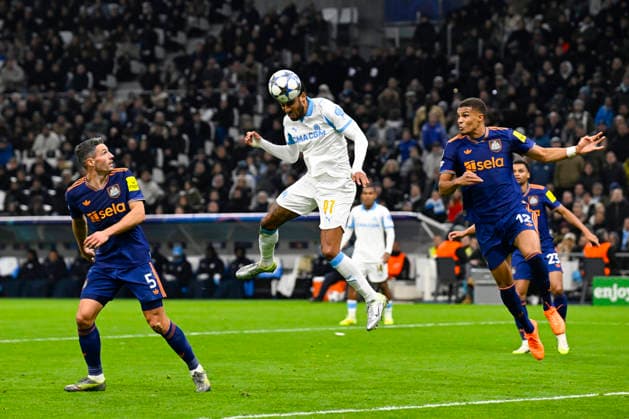 FOOTBALL : Olympique de Marseille VS Newcastle United FC - UEFA Champions League - 25 11 2025 Pierre-Emerick Aubameyang (OM) - UEFA Champions League match between Olympique de Marseille and Newcastle United FC on November 25, 2025 at the Orange Velodrome in Marseille. MarseilleFrance  Copyright: xWilliamxCannarellax