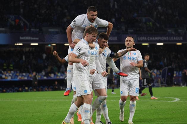 November 25, 2025, Napoli, Napoli, Italia: Alessandro Buongiorno of SSC Napoli During the Champions League match between Napoli and Qarabag on November 25, 2025, at the Diego Armando Maradona Stadium in Naples..In the photo: Napoli Italia - ZUMAs236 20251125_aap_s236_070 Copyright: xFabioxSassox