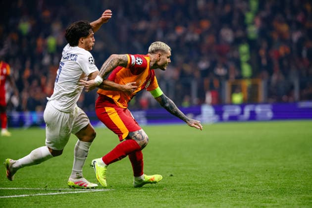 Galatasaray vs Union Saint-Gilloise UEFA Champions League 2025-26 MD5 Mauro Icardi of Galatasaray SK in action during the match. Galatasaray SK and Union Saint-Gilloise faced each other at UEFA Champions League 2025 26 League Phase MD5. The match took place in Ali Sami Yen Rams Park Stadium on November 25, 2025. Istanbul Istanbul Turkey Copyright: xBurakxBasturkx