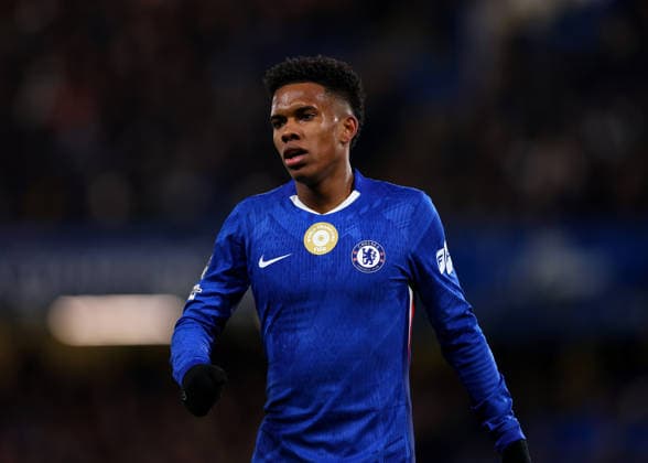25th November 2025; Stamford Bridge, Chelsea, London, England: UEFA Champions League Football, Chelsea versus Barcelona; Estevao of Chelsea  JohnxPatrickxFletcher