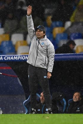 CALCIO - UEFA Champions League - SSC Napoli vs Qarabag FK Antonio Conte coach of S.S.C. Napoli particPhoto by IPA ABACAPRESS.COMtes in the UEFA Champions League phase day 5 football match between S.S.C. Napoli and Qarabag F.K. at the Diego Armando Maradona Stadium on November 25, 2025 in Naples, Italy. Naples Italy  Copyright: xIPAxSport ABACAx