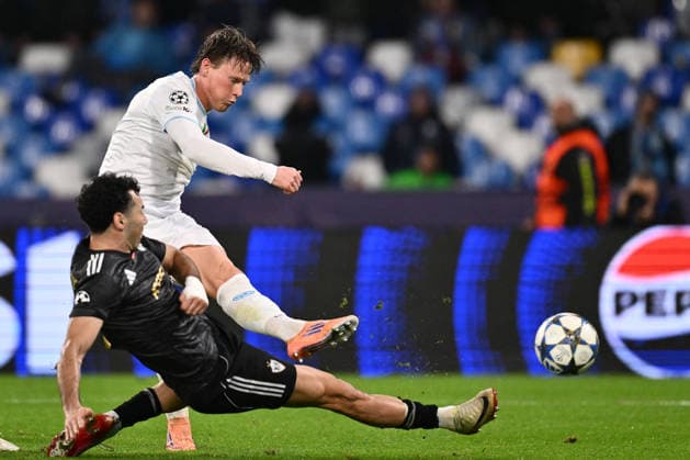 CALCIO - UEFA Champions League - SSC Napoli vs Qarabag FK Scott McTominay of S.S.C. Napoli is in action during the UEFA Champions League phase day 5 football match between S.S.C. Napoli and Qarabag F.K. at the Diego Armando Maradona Stadium on November 25, 2025 in Naples, Italy. Naples Italy  Copyright: xIPAxSport ABACAx