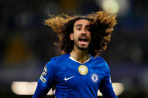 Chelsea FC v FC Barcelona, Barca - UEFA Champions League 2025 26 League Phase MD5 Marc Cucurella left-back of Chelsea and Spain reacts during the UEFA Champions League 2025 26 League Phase MD5 match between Chelsea FC and FC Barcelona at Stamford Bridge on November 25, 2025 in London, England. London England United Kingdom  Copyright: xJosexBretonx originalFilename:bretonhernandez-chelseaf251125_np4hk.jpg