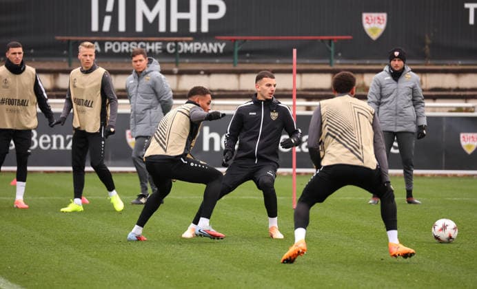 26 11 2025, Germany, Stuttgart, Soccer Bundesliga, Season 2025 2026, VfB Stuttgart Training,