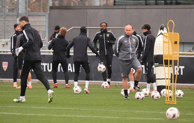 26 11 2025, Germany, Stuttgart, Soccer Bundesliga, Season 2025 2026, VfB Stuttgart Training,