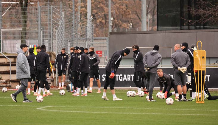 26 11 2025, Germany, Stuttgart, Soccer Bundesliga, Season 2025 2026, VfB Stuttgart Training,