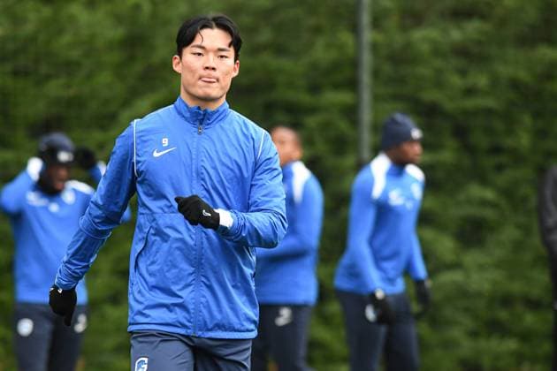 Genk s Hyeon-Gyu Oh pictured during a training session of Belgian soccer team KRC Genk, on Wednesday 26 November 2025, in Genk. The team prepares for tomorrow s match against Swiss FC Basel, fifth game (out of 8) in the league phase of the UEFA Europa League competition. JILLxDELSAUX  x144371973x