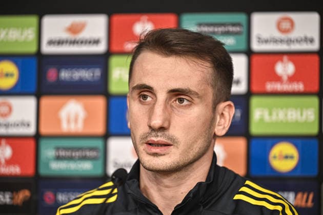 Ahead of Fenerbahce v Ferencvaros - UEFA Europa League ISTANBUL, TURKIYE- NOVEMBER 26: Fenerbahce player Kerem Akturkoglu speaks to the press ahead of the match between Fenerbahce and Hungarian team Ferencvaros in the fifth week of the UEFA Europa League in Istanbul, Turkiye on November 26, 2025. Muhammed Enes Yildirim Anadolu Istanbul Turkey. Editorial use only. Please get in touch for any other usage.  Copyright: x2025xAnadoluxMuhammedxEnesxYildirimx