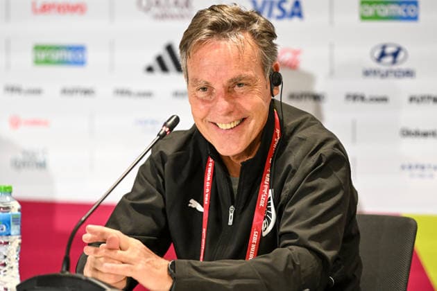 SOCCER - 2025 FIFA U17, U 17 World Cup DOHA,QATAR,26.NOV.25 - SOCCER - FIFA Under 17 World Cup Qatar 2025, preview, press conference, PK, Pressekonferenz final, Portugal vs Austria. Image shows head coach Hermann Stadler (AUT).  GEPAxpictures xRanjithxKumar