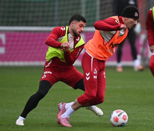 26 11 2025, xophax, Soccer 1 Bundesliga, 1 FC Köln Training from left to right Jusuf Gazibegovic , left and Said El Mala , right both 1 FC Köln Koeln