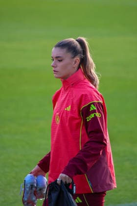 Frankfurt, Germany 26 November 2025 Soccer Women National Team Training 26 11 2025 In the picture Selina Cerci Germany at training on the DFB Campus in Frankfurt DFB regulations prohibit any use of photographs as image sequences and or quasi video DFB Campus Hessen Copyright: xFotostandx xFantinix