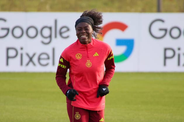 Frankfurt, Germany 26 November 2025 Soccer Women National Team Training 26 11 2025 In the picture Nicole Anyomi Germany during training at the DFB Campus in Frankfurt DFB regulations prohibit any use of photographs as image sequences and or quasi video DFB Campus Hessen Copyright: xFotostandx xFantinix