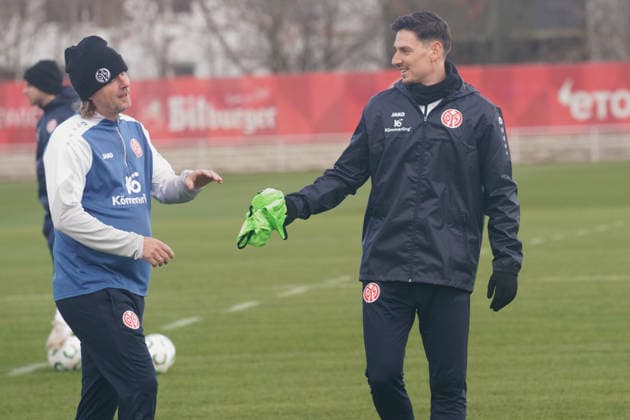 BO HENRIKSEN, ANTHONY CACI TRAINING 1.FSV MAINZ 05 MAINZ 