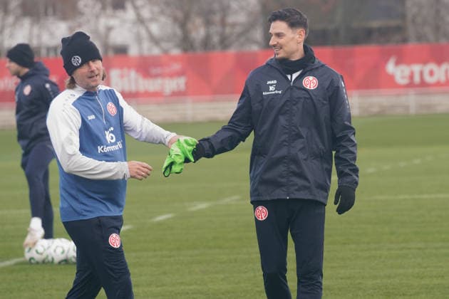 BO HENRIKSEN, ANTHONY CACI TRAINING 1.FSV MAINZ 05 MAINZ 
