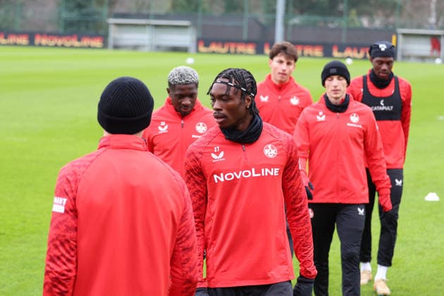 26 11 2025, xrekx, Football 2 Bundesliga, 1 FC Kaiserslautern Training v l Dickson Abiama 1 FC Kaiserslautern DFL DFB REGULATIONS PROHIBIT ANY USE OF PHOTOGRAPHS as IMAGE SEQUENCES and or QUASI VIDEO Kaiserslautern