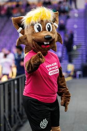 World Championship Mascot Hanni, Spain vs Paraguay, Handball, IHF Womens Handball World Championship, Matchday 01, 26 11 2025 Spain vs Paraguay, Handball, IHF Womens Handball World Championship, Matchday 01, 26 11 2025 Copyright: xEibner-Pressefoto AlexanderxNeisx EP_ANS