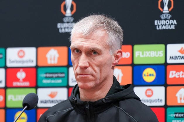 Czech Republic Press conference ahead of the UEFA Europa League 2025 matchday 26, 5 Viktoria Pilsen vs SC Freiburg Doosan Arena Pilsen Martin Hysky Coach Viktoria Pilsen Pilsen Plzenský kraj Czech Republic Copyright: xJOERANxSTEINSIEKx