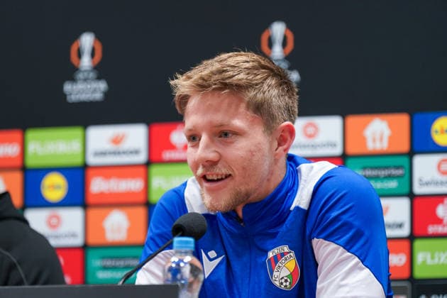 Czech Republic Press conference before the UEFA Europa League 2025 26, 5 matchday Viktoria Pilsen vs SC Freiburg Doosan Arena Pilsen Lukas Cerv Pilsen, 6 Pilsen Plzenský kraj Czech Republic Copyright: xJOERANxSTEINSIEKx