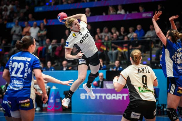 Nina Engel Germany, 08 GER, Germany Iceland, Handball World Championship, Preliminary Round, Group C, 26 11 2025 GER, Germany Iceland, Handball World Championship, Preliminary Round, Group C, 26 11 2025 Stuttgart Copyright: xSandyxDinkelackerx EP_SDR