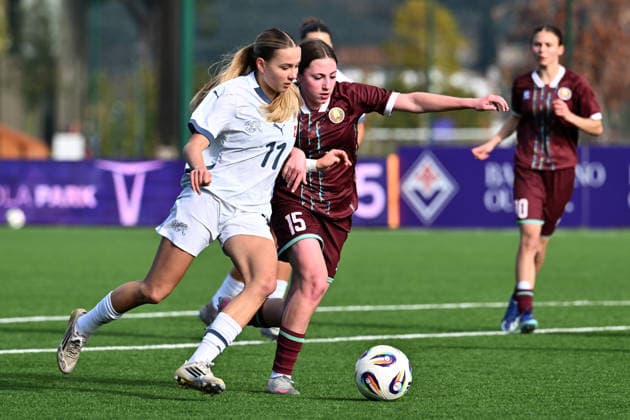 Switzerland European Championship Qualification U19 Belarus vs Switzerland Firenze, Italy Amelie Schmitz of Switzerland Women U19 Copyright: xLisaxGuglielmix
