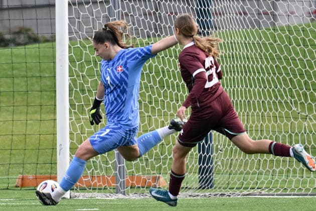 Switzerland European Championship Qualification U19 Belarus vs Switzerland Firenze, Italy Lea Kramoviku of Switzerland Women U19 Copyright: xLisaxGuglielmix
