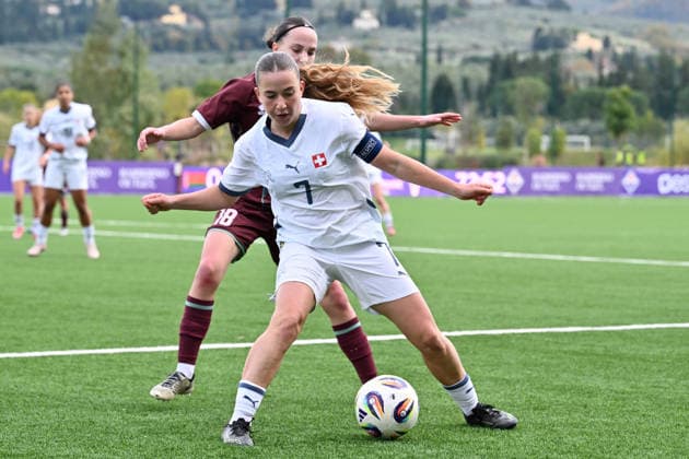 Switzerland European Championship Qualification U19 Belarus vs Switzerland Firenze, Italy Emilie Mece of Switzerland Women U19 Copyright: xLisaxGuglielmix