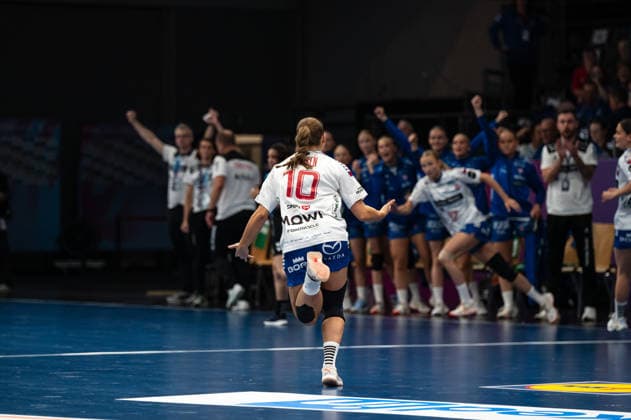 HANSEN Súni (10 Faroe Islands) celebrates during the IHF Women s Handball World Championship, WM, Weltmeisterschaft game between Montenegro and Faroe Islands at the SWT Arena in Trier, Germany Copyright: xMartinxPitschx xSPPx Sportspressphoto_SPR66029