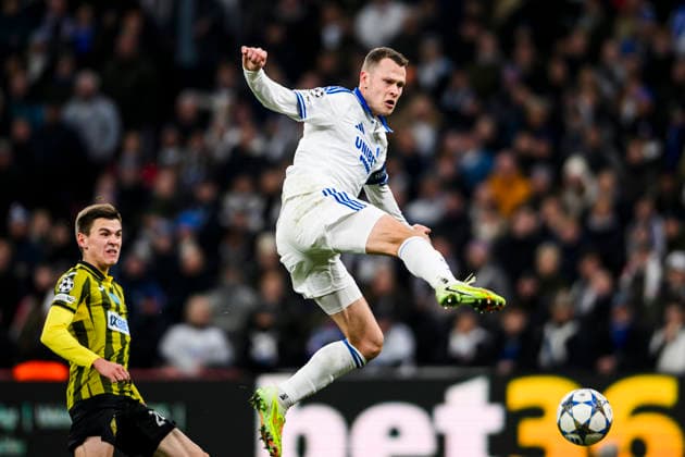 Champions League League Phase FC Kobenhavn vs Kairai Almaty 26 11 2025 7 FCK Viktor Claesson Champions League League League Phase FC Kobenhavn vs Kairai Almaty 26 11 2025 Kobenhavn, Denmark 26 November, 2025 UK Champions League League League Phase FC Copenhagen vs Kairat Almaty, Parken, Copenhagen, Denmark Kobenhavn Parken Denmark Copyright: xMichaelxBarrettxBoesenx
