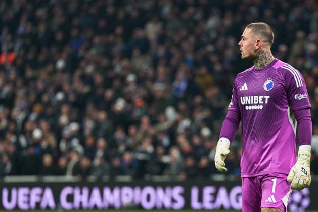 Dominik Kotarski of FC Copenhagen during the UEFA Champions League match between FC Copenhagen and FC Kairat at Parken on November 26, 2025 in Copenhagen, Denmark (Photo by Camilla Stolen Imago) Copenhagen Denmark Copyright: xCamillaxStolenx L1094185