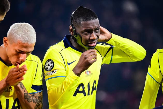 FOOTBALL : Paris Saint Germain vs Tottenham Hotspur Football Club - Ligue des Champions - Phase de Ligue - JournÃ e 5 - 26 11 2025 Randal Kolo Muani (Tottenham Hotspur) ParisFrance  Copyright: xBaptistexAutissierx