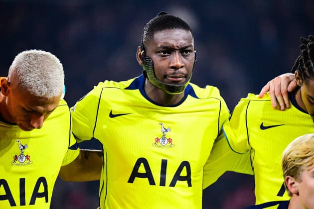 FOOTBALL : Paris Saint Germain vs Tottenham Hotspur Football Club - Ligue des Champions - Phase de Ligue - JournÃ e 5 - 26 11 2025 Randal Kolo Muani (Tottenham Hotspur) ParisFrance  Copyright: xBaptistexAutissierx