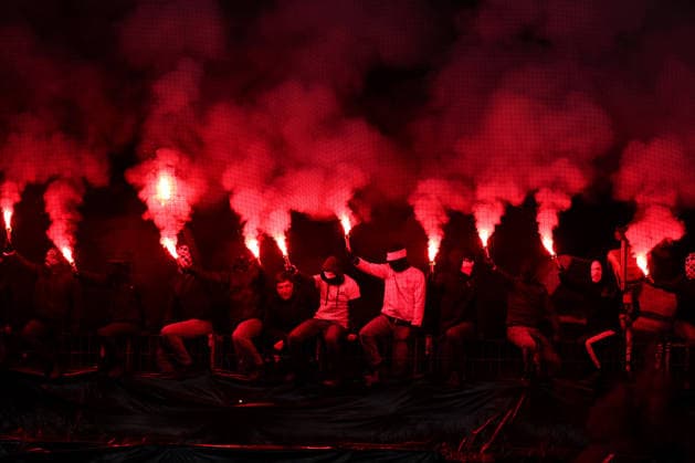 26 11 2025, Football, UEFA Champions League, Eintracht Frankfurt Atalanta Bergamo, Deutsche Bank Park Frankfurt am Main , 5 Matchday, Season 2025 2026 xxxxxxxxxxxxxxx Regulations prohibit any use of photographs as image sequences and or quasi video Hessen Germany