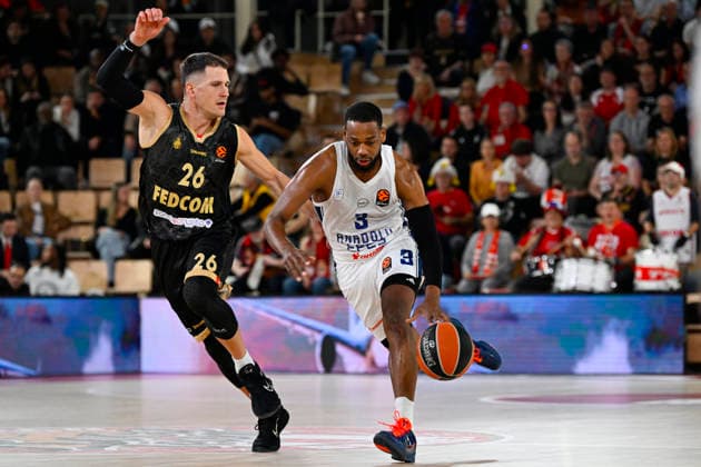 BASKET-BALL : AS Monaco VS Anadolu Efes Spor Kulübü - Turkish Airlines EuroLeague - 26 11 2025 Jordan Loyd (AEI) - Turkish Airlines EuroLeague match between AS Monaco and Anadolu Efes Spor Kulübü on November 26, 2025 at the Louis II Stadium in Monaco. MonacoMonaco  Copyright: xWilliamxCannarellax