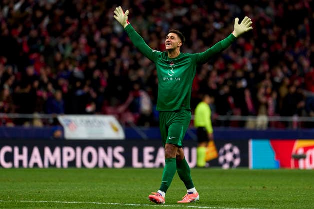 Juan Musso of Atletico de Madrid celebrates the goal during the UEFA Champions League match between Atletico de Madrid and FC Internazionale Milano on November 26, 2025. - 26 11 2025 - Spain Madrid Madrid -  LGMx xLexPictorium LePictorium_0319938