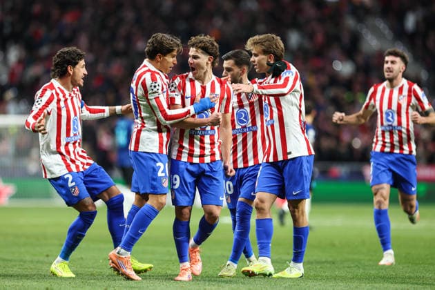 November 26, 2025, Madrid, Madrid, Spain: Julian Alvarez of Atletico de Madrid celebrates a goal during the UEFA Champions League 2025 26 League Phase MD5 match between Atletico de Madrid and FC Internazionale Milano at Riyadh Air Metropolitano on November 26, 2025, in Madrid, Spain. Madrid Spain - ZUMAa181 20251126_zaa_a181_275 Copyright: xIrinaxR.xHipolitox